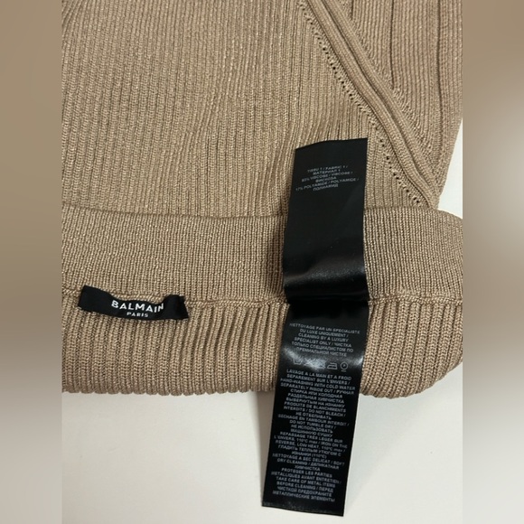 BALMAIN TAN SKIRT SIZE 38 - Picture 7 of 7